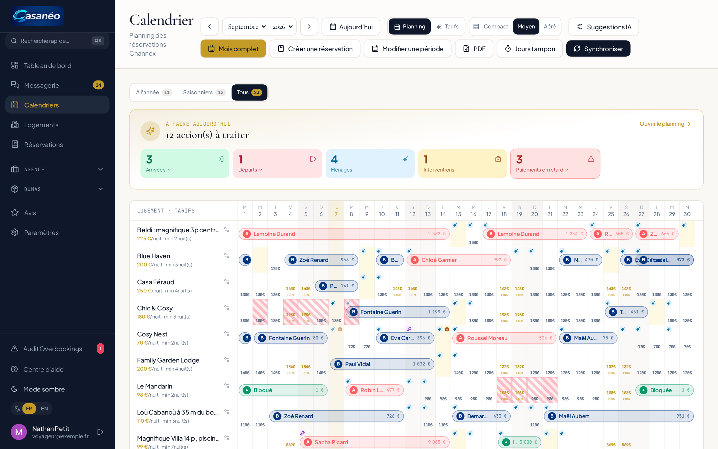 Calendrier multi-plateformes